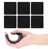 JDXun 6 Stück Griffpolster, Griffpads für Gewichtheben, Neopren Workout Pads für Bodybuilding, Fitness & Krafttraining, Schwarz