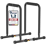 DH FitLife Dip Barren Bars | Dip Station | Kraftstation Fitnessgerät für Zuhause | Parallettes Calisthenics Training Equipment | Krafttraining 80-100 cm individuell verstellbar