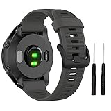 ISABAKE Armband für Garmin Forerunner 935/945, Armband Silikon Uhrenarmband für Garmin Fenix 5/5 Plus,Fenix 6/Fenix 6 Pro,MARQ, Approach S60, Quatix 5 Quick Fit Smartwatch Ersatzarmbänder 22 mm