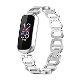 Chofit Armbänder kompatibel mit Fitbit Luxe Armband, klassisches Metall Edelstahl Armband Armbänder Kette Armband Ersatz für Luxe Activity Tracker