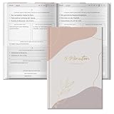 BIROYAL 5 Minuten Tagebuch für Erwachsene, 128 Seiten, A5 | die Kombination aus Mindfulness- & Dankbarkeitstagebuch | Achtsamkeitstagebuch | Journal für Selbsterliebe & Motivation
