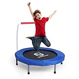 NORTHERN STONE 36-Zoll faltbares Mini-Fitness-Trampolin Aerobic-Rebounder mit Griff, 92 cm