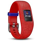 Garmin Kinder vivofit Jr. 2 Spiderman red Fitness-Tracker, Rot, ab 4 Jahren (130-175 mm Handgelenkumfang)