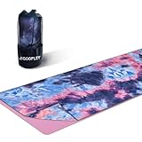 JIGOOPLEY Yoga Zubehör Yogatuch für Yoga Matte, Yogamatte rutschfest Sportmatte Fitnessmatte Yoga Decke, Reise Yogamatte Faltbar Leicht Gymnastikmatte, Yogamatten Yoga Mat für Hot Yoga Pilates