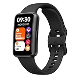 TOOBUR Fitness Tracker Uhr mit 1,47 Zoll Touchdisplay, Fitnessuhr ohne app und handy, 3 ATM wasserdicht Schrittzähler Uhr mit Herzfrequenz Schlaftracker 100 Sportmodi Sportuhr für Herren Damen Schwarz