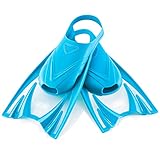 Aqua Speed Schwimmflossen kurz Kinder I weiche Kurzflossen Schwimmtraining I leichte Schwimmbadflossen I Flossen Schwimmen I Badeflossen Mädchen Jungs I Sport I Blau, Gr. 30-34 (M) I Frog