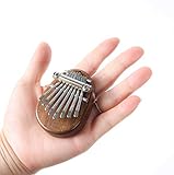 Mini-Kalimba mit 8 Tasten, hochwertig, exquisites Daumenklavier, Marimba, Musik, gutes Accessoire, Anhänger.