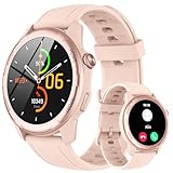 Gerpeng Smartwatch Damen mit Bluetooth-Anruffunktion, 1,32' Touchscreen Sportuhren, IP68 Wasserdicht Fitnessuhr, Schrittzähler, Herzfrequenzmesser, Schlafmonitor für Android iOS