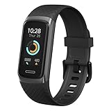 TOOBUR Fitness Tracker & Aktivitätstracker mit Pulsmesser, Fitnessuhr, Schlaftracker Uhr, 14 Sportmodi Sportuhr, Ip68 Wasserdicht, Schrittzähler Armband,Android iOS Kompatibel für Herren Damen,Schwarz