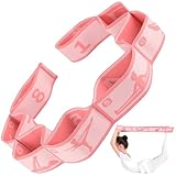 GHPKOTW Yoga Stretching Strap, Fitnessbänder Band Yoga Stretch Gurt Mit 8 Schlaufen, Fitness Stretchband, Hochelastischer Gymnastikband, Für Pilates, Tanz, Gymnastik, Effektives Dehnung