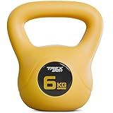TREX SPORT Kettlebell 6kg TX-006CKB | 8kg, 10kg, 12kg, 16kg, 20kg Kugelhantel & Kugelgewichte für Ganzkörper-Workout | rutschfester Griff, bodenschonend
