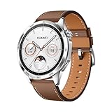 HUAWEI Watch GT 4 46mm SmartWATCH, Oktagon Design, Bis zu 2 Wochen Akkulaufzeit‌, Erweitertes 24/7 Gesundheitsmanagement, Kalorienmanagement, Kompatibel mit Android und iOS, Braun