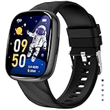 PTHTECHUS Kinder Smartwatch für Jungen Mädchen, 1.75 HD Voll Touchscreen Fitnessuhr, IP68 wasserdichte Fitness Aktivitäts Uhr Schrittzähler, Wecker, 42 Sportmodi, Kinderuhr Telefon für Teenager