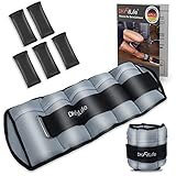DH FitLife 2er-Set 2,5kg Fußgelenk Gewichtsmanschetten mit verstellbaren Gewichten für Beine | 2 Variationen 2,5kg&4,5kg | Ankle Weights | Knöchelgewichte für Krafttraining