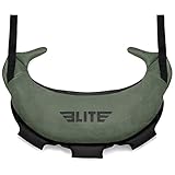 Elite Sports Bulgarische Canvas-Tasche für Crossfit, Fitness, Leinwand, MMA, Fitnessstudio, Cross-Training, Sandsack (grün, 20,4 kg) – ungefüllt