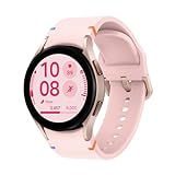 Samsung Galaxy Watch FE, Smartwatch mit Gesundheitsfunktionen, Fitness Tracker, Bluetooth, 40mm, Pink Gold, Inkl. 36 Monate Herstellergarantie (Deutsche Version)