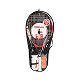 Wilson Federer Tour 25 Set 25 Tennisschläger rot-schwarz besaitet 220g L0 NEU