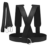 WINBST Widerstandsband Abriebfestes Schultergurt Widerstandsgurt Geschwindigkeits-Krafttrainingsgerät Schlitten-Trainingsgurt Widerstandstraining