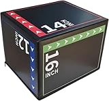 Folpus 3-in-1-Plyometric-Jumping-Box, Sprung-Trainingsgerät für und Erwachsene, vielseitige Krafttrainings-Plyo-Box für Training im Fitnessstudio, Style D
