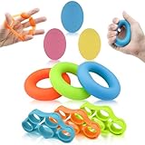 Lixiluxia 9 Stück Handtrainer, Fingertrainer, Handmuskeltrainer, Handtrainer Ball, Fingertrainer Klettern, Übungsgeräte für Hände, Hand Gymnastikball, Fingertrainer Arthrose für die Stärkung der Hand