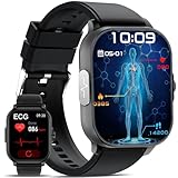 YYKY 2025 Neue Smartwatch mit EKG Gesundheitsuhr/ 24H blυtdrυckmessυng/Herzfrequenz 2.01' Smart Watch ΒΙυtdrυck Uhr/HRV/Harnsäure/Telefonfunktion/Schlafmonitor/SpO2/Apnoe/Wetter iOS Android