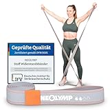 NEOLYMP Stoff Gymnastikband mit Verstellschnalle - langlebige & waschbare Resistance Bands - umweltfreundliche Fitnessbänder (leicht)