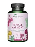 Wechseljahre Vegavero® | Meno Balance für Menopause | Nachtkerze, Hopfen, Salbei, Kamille, Melisse | 100% Natürlich & Hormonfrei | Vegan