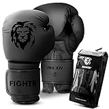 FIGHTR® Boxhandschuhe - Maximaler Schutz & Stabilität | Box Handschuhe für Boxen, MMA, Muay Thai & Kickboxen | Größen 8-16 oz, inkl. Tragetasche