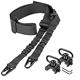 Taktischer Zweipunkt-Sling-2er-Pack Picatinny QD-Schling-Schwenk halterungen Verstellbarer Schulter Gurt für Gewehre-Schnell Spanner und Montage Basis inklusive