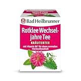 Bad Heilbrunner Rotklee Wechseljahre Tee - Kräutertee im Filterbeutel - Rotklee, Melisse, Lavendel - Vitamin B6 für einen normalen Hormonhaushalt - Wohlbefinden in Wechseljahren (12 x 8 Filterbeutel)