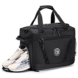 BAGZY Sporttasche Reisetasche Herren，40x30x20 Handgepäck Wizzair mit Schuhfach Nassfach Wasserdicht Trainingstasche Fitness Tasche Weekender Travel Gym Tasche Duffle Bag