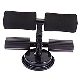 JUMPLAWN 1Stück Bauchtrainer Mit Saugnapf Verstellbare Fußstütze Für Sit Ups Fitnessgerät Für Heimtraining Für Glatte Böden Doppelte