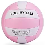 EVZOM Super weicher Volleyball, Strandvolleyball, offizielle Größe 5, für Outdoor/Indoor/Pool/Fitnessstudio/Training, Premium-Volleyballausrüstung, Haltbarkeit, Stabilität, Sportball