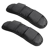 SSKHE 2 x schwarze Universal-Schultergurt-Pads, extra dickes Schultergurtpolster, abnehmbares Ersatz-Schulterpolster zur Reduzierung der Belastung der Schultermuskulatur.