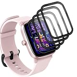 Yieehhow Schutzfolie für Amazfit GTS 2 Mini Panzerglas [4 Stück], PMMA Komposit Schutzfolie, HD Transparent/Anti-Kratzer, 3D Curved Displayschutzfolie für Amazfit GTS 2 Mini