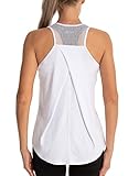 Dawnrole Damen Sport Tank Top Ärmelloses Leichte Fitness Top Yoga Oberteile