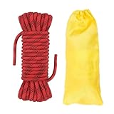 HSEANWWW Kletterseil 10mm Statisches Nylon Seil 20m für Höhenrettung, Bergsteigen, Bootstauwerk, Ankertauwerk & Hebezeug Hohe Tragfähigkeit & Abriebfestigkeit (10mmx20 Meter)