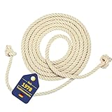 Best Sporting Springseil aus Baumwolle und Jute I 100% Naturprodukt I Top-Qualität I Ohne Griffe I Länge 280 cm I Eignet sich für Vereins-, Schul- und Freizeitsport