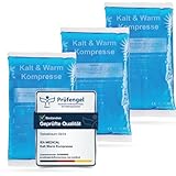 IEA Medical Kalt Warm Kompressen | 3er Set | 12x20 cm | Kühlpacks für Prellungen, Insektenstiche und anderen Verletzungen | wiederverwendbare Gel-Kühlkissen (3er Set Kompresse M)