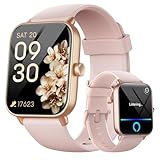 Fitpolo Smartwatch Damen mit Telefonfunktion, 1,8' Smart Watch Fitnessuhr mit Herzfrequenz/SpO2/Stress/Schlafmonitor/Alexa, Uhr Damen mit 140+ Sportmodi, IP68 Wasserdicht Sportuhr für Android iOS