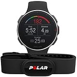 Polar Vantage V Titan mit H10 Herzfrequenzsensor – Unisex Profi-Multisportuhr mit GPS und optischer Pulsmessung, Multisport- und Triathlontraining - Laufleistung, Wasserdicht