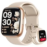 LODIMEKE Alexa Smartwatch Damen Herren, 1,83' Fitnessuhr mit Telefonfunktion, IP68 Wasserdicht, 100+ Sportmodi, Herzfrequenz Stress SpO2 Schlaf, Fitness Tracker für Android & iOS