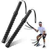 Battle Ropes,Übungsseil Tragbar Fitnessgeräte,Robuste Power Ropes,Noise-free Battle Rope,Einfach zu transportieren und für den Einsatz im Freien geeignet,2 Stück