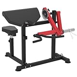 HVO Bizeps Trizeps Maschine Curlbank: 2 in 1 Bizeps Trizeps Trainingsgerät Armtrainer für Zuhause Bizepsmaschine Trizepsmaschine bis 270 kg Bicep Curl Tricep Machine Preacher Curl Bench Rot