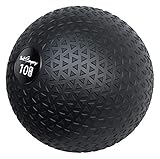 Bad Company Medizinball in 12 Gewichtsstufen I Slamball für Kraftausdauertraining I Vollball mit Gummi-Oberfläche I 10 Kg