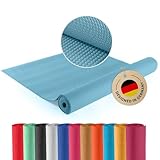 #DoYourYoga Fitnessmatte Yogamatte »Kirana« aus ECO-PVC - 183 x 61 x 0,4 cm - rutschfest & robust - Gymnastikmatte Yoga Matte Trainingsmatte Pilates Workout - Kiesel