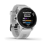 Garmin Forerunner 745 Herren und Damen GPS Sportuhr Stein Weiß Armband (100) 000 (Erneuert)