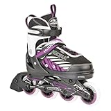 HUDORA Inline Skates Mia/Leon - Inliner für Kinder/Jugendliche & Erwachsene in versch. Größen & Farben - Roller Skates bis zu 4 Größen verstellbar - bequeme & stilvolle Rollerskates