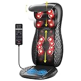 RENPHO Massagesitzauflage, Shiatsu Massageauflage Rückenmassagegerät mit DREI Massagezonen Wärmefunktion und Vibrationsmassage, Tiefenmassage Rollmassage für Nacken, Geschenke für Frauen