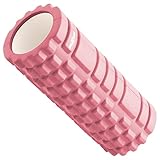 MAXXIVA® Massagerolle 33x14 cm Faszienrolle Trainings-Rolle Fitness-Zubehör Fitness-Training Fitness-Gerät Yoga Gymnastik Pilates Physiotherapie (Rosa)